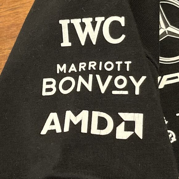 Mercedes AMG Petronas Hilfiger  F1 Formula 1 Team  T Shirt Authentic Size 7 - Picture 5 of 13